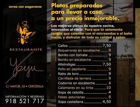 restaurante yeyu fotos|Carta del Restaurante Yeyu 